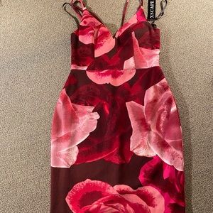Xscape Floral Print Scuba Crepe Dress Size 8